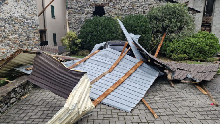 Tromba d'aria Piuro danni