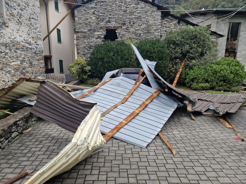 Tromba d'aria Piuro danni