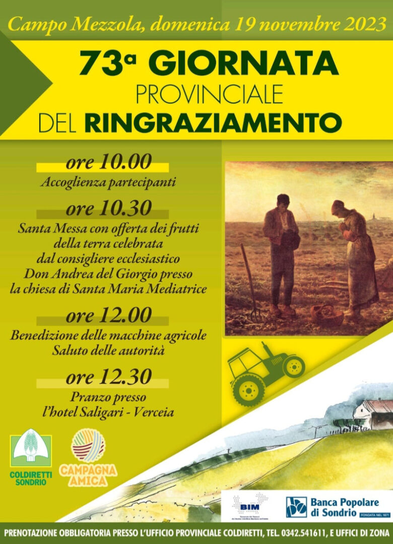 Giornata provinciale del Ringraziamento Novate Mezzola