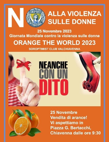 Giornata internazionale contro la violenza sulle donne orange 2023