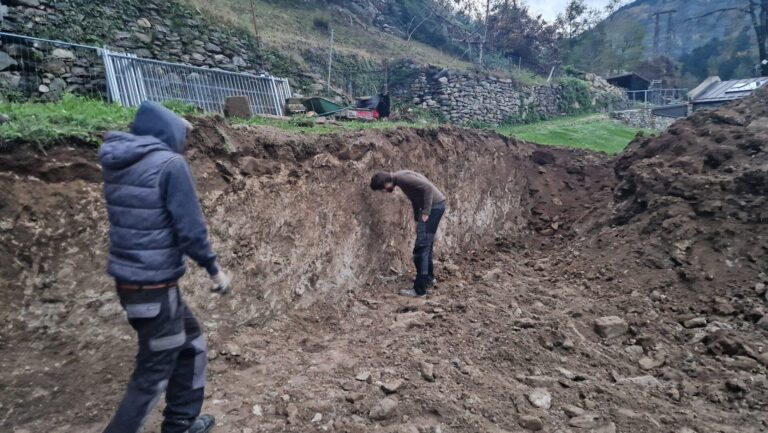 Piuro scavi archeologici località Belfort novembre 2023