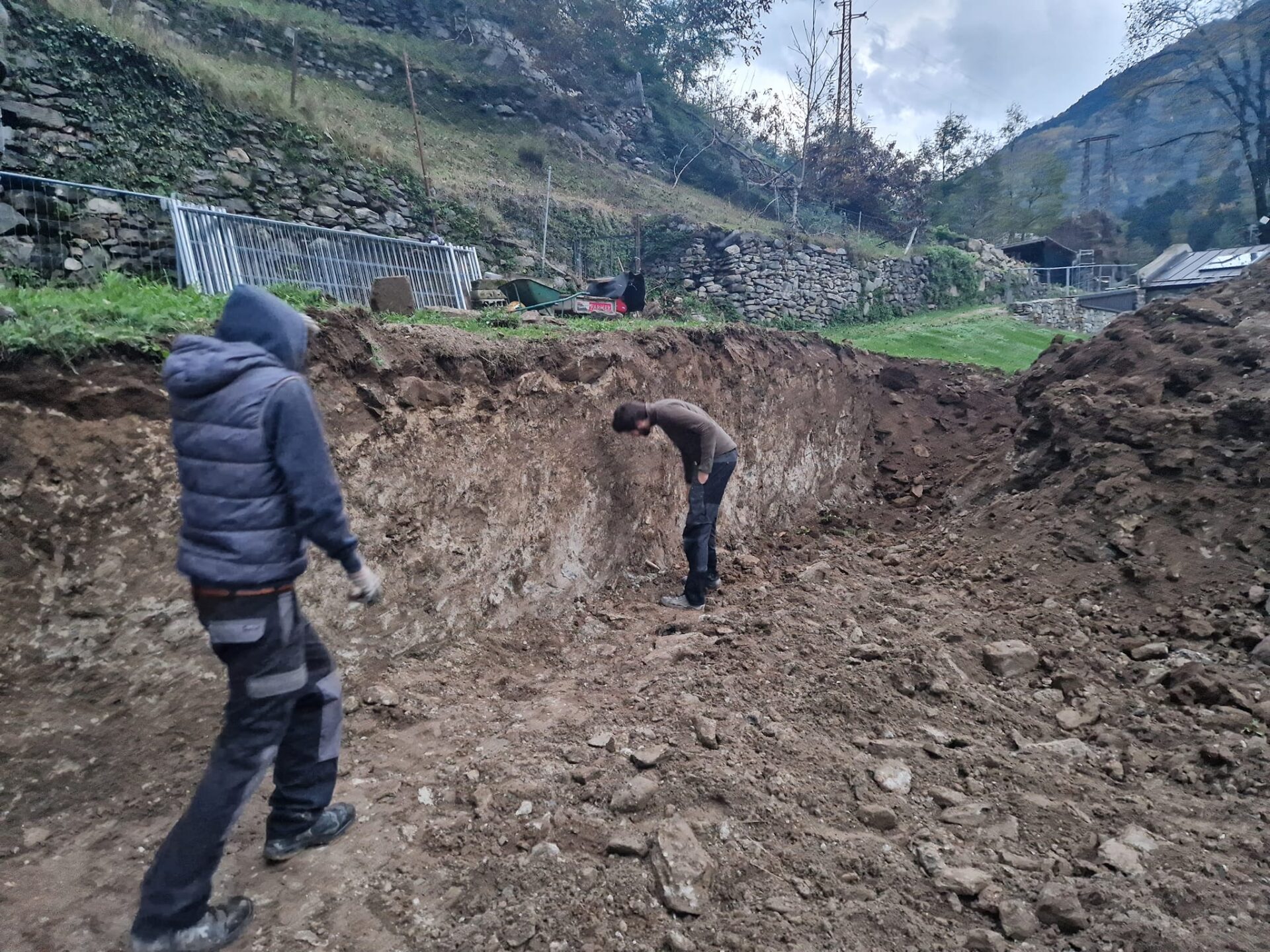 Piuro scavi archeologici località Belfort novembre 2023