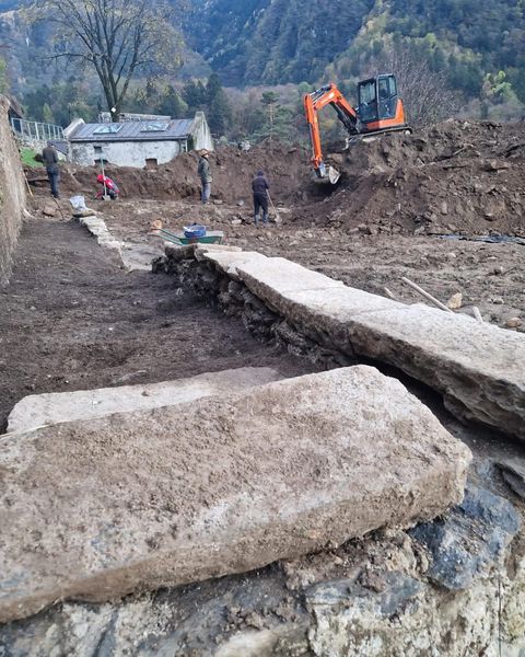 Piuro scavi archeologici località Belfort novembre 2023