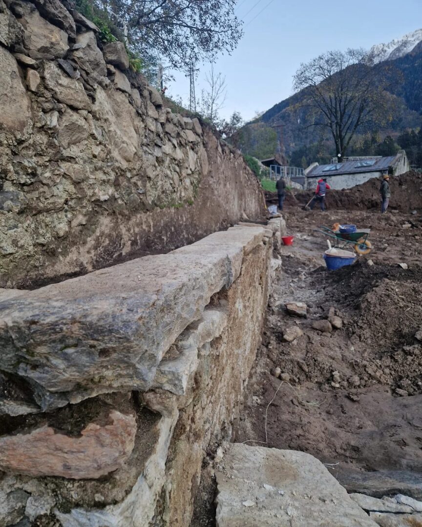 Piuro scavi archeologici località Belfort novembre 2023