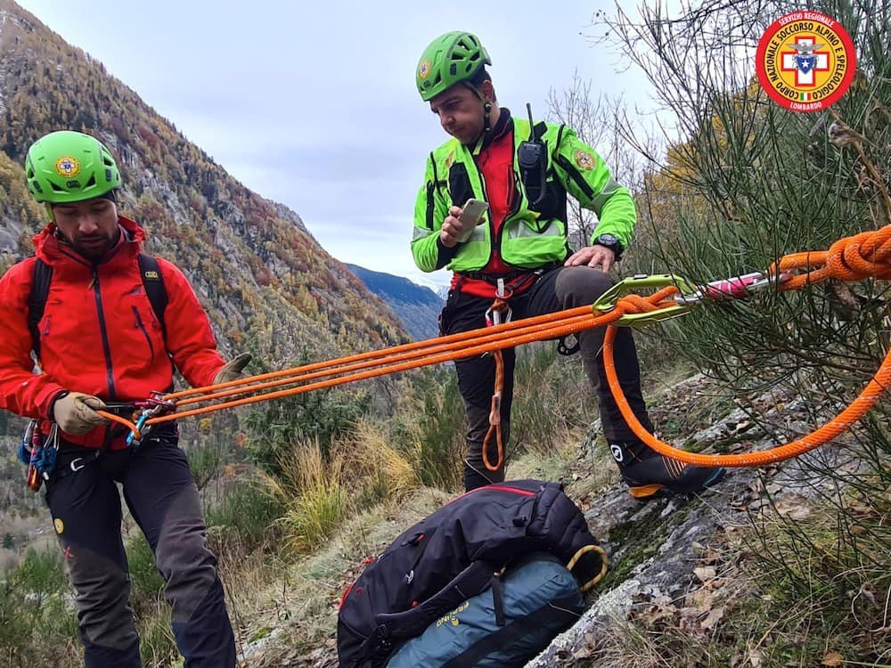 Soccorso Alpino corso TeSA Valmasimo Val di Mello