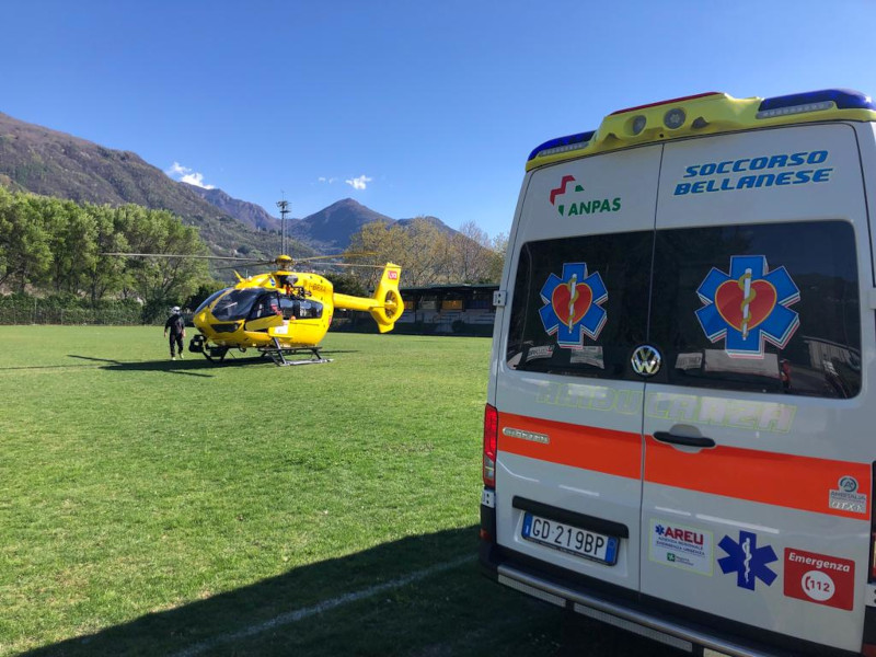Bellano incidente operaio Mantello