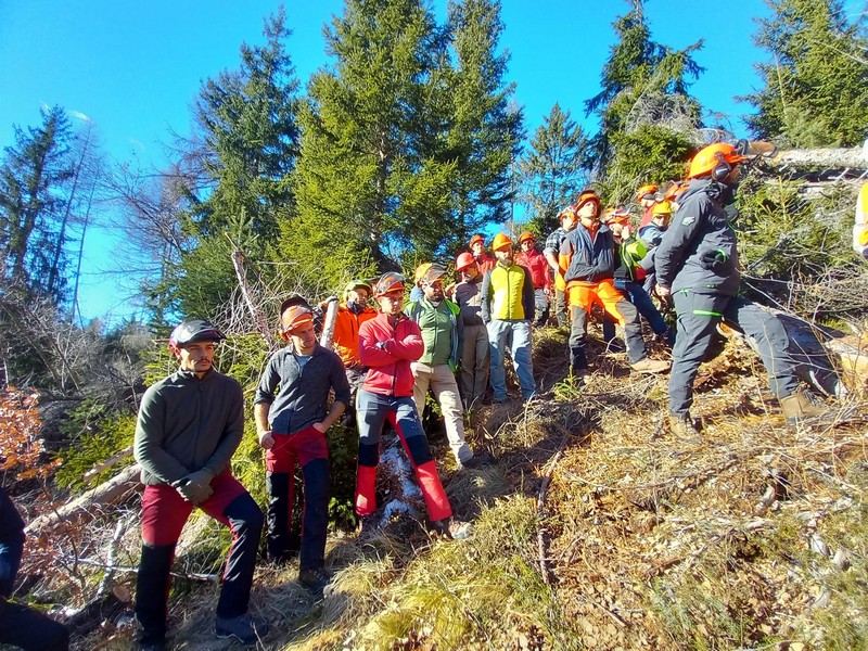 Operatori forestali Aprica corso aggiornamento