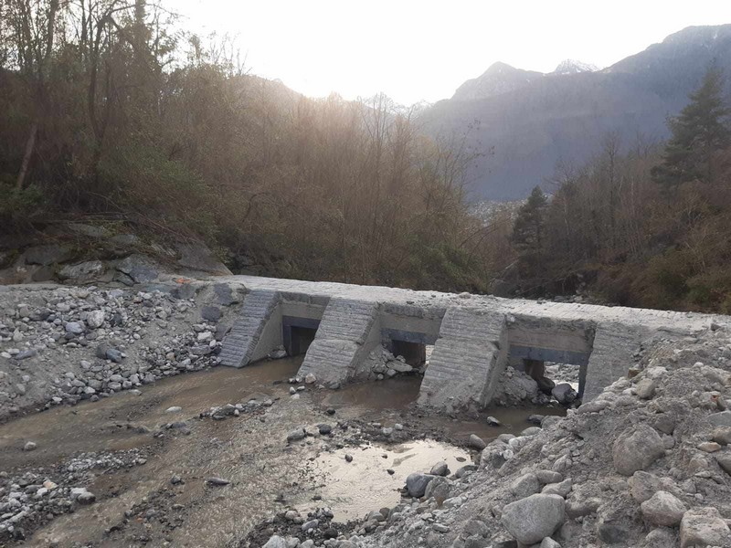 Torrente Schiesone messa in sicurezza Prata Camportaccio