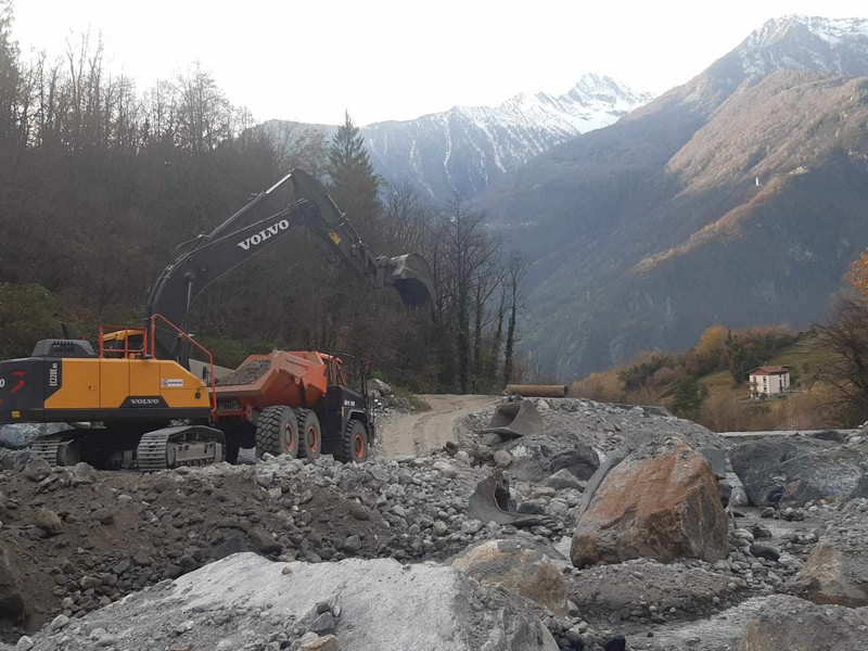 Torrente Schiesone messa in sicurezza Prata Camportaccio