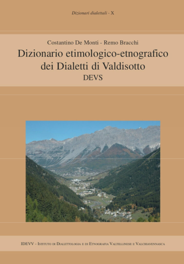 Dizionario dialetti Valdisotto copertina