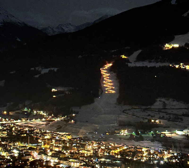 Fiaccolata sci Capodanno Bormio