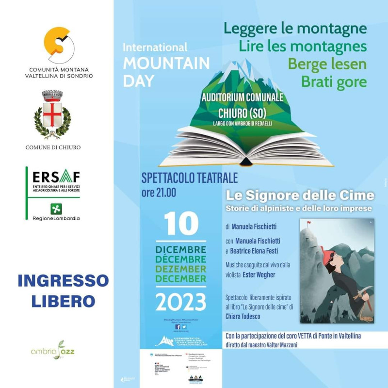 Leggere le montagne festival Chiuro spettacolo