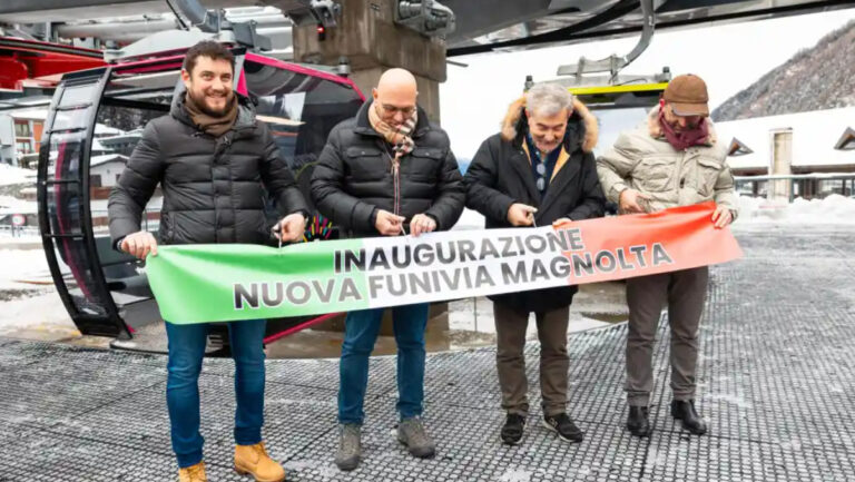 Aprica cabinovia magnolta inaugurazione 2024
