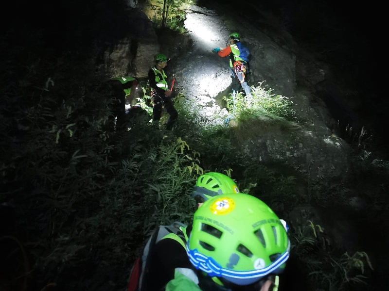 Soccorso Alpino ricerche notte