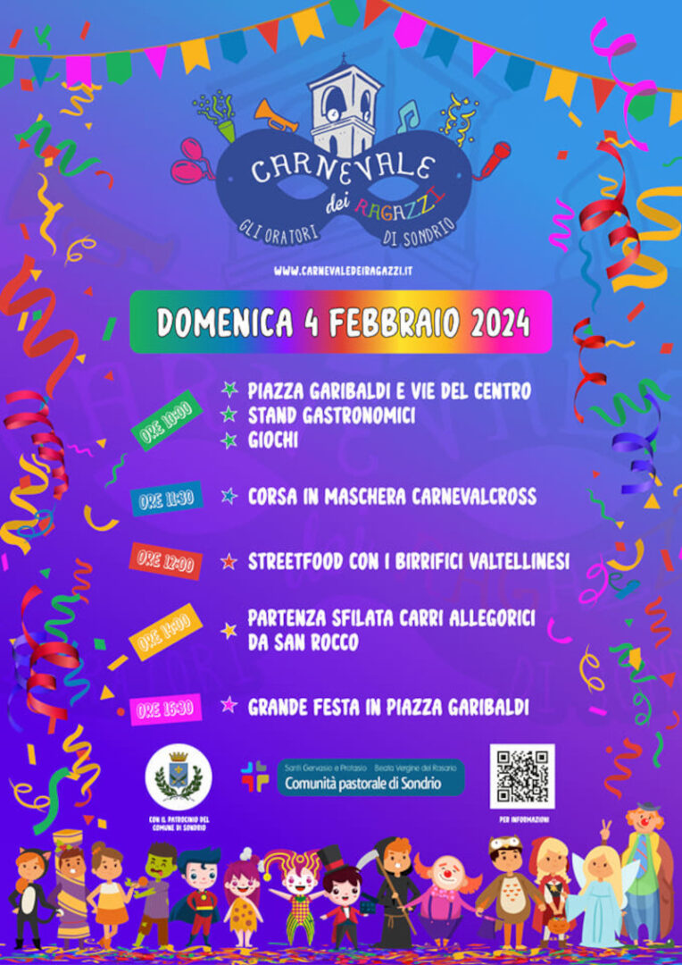 Carnevale Ragazzi Sondrio programma