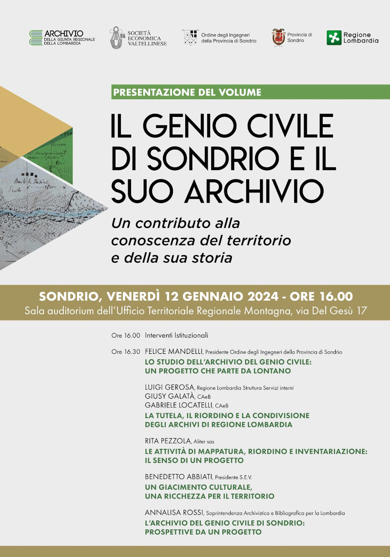 Genio Civile di Sondrio presentazione libro