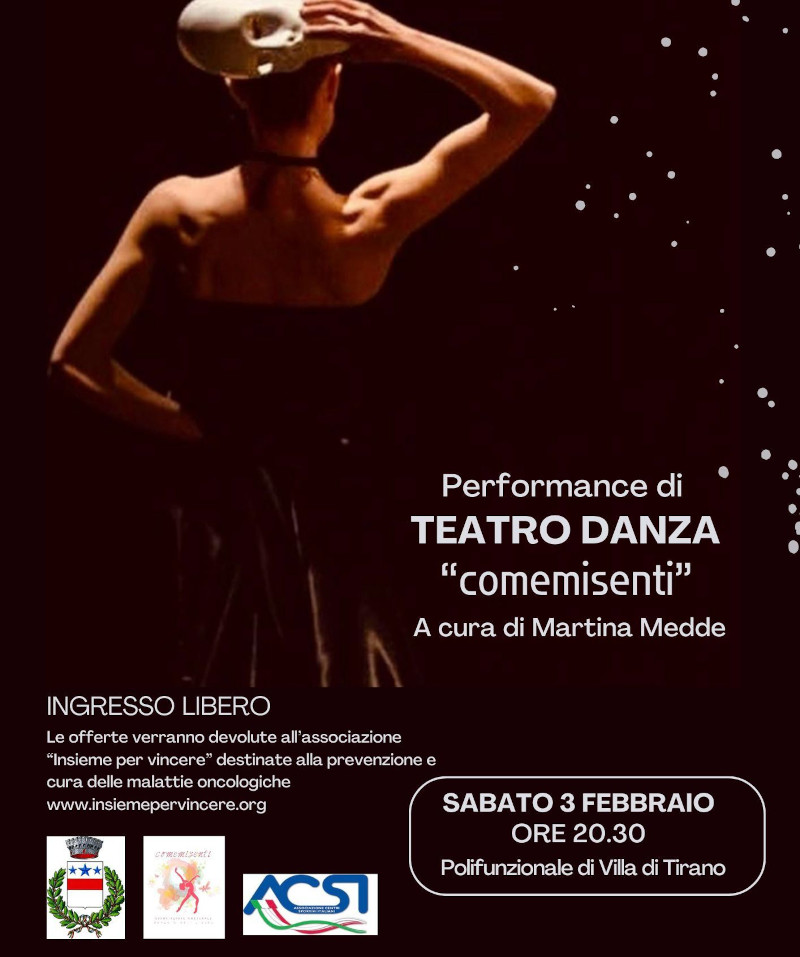 Locandina Teatro Danza Villa di Tirano Polifunzionale