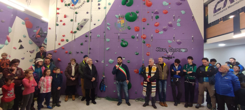 Palestra arrampicata inaugurazione Valdidentro