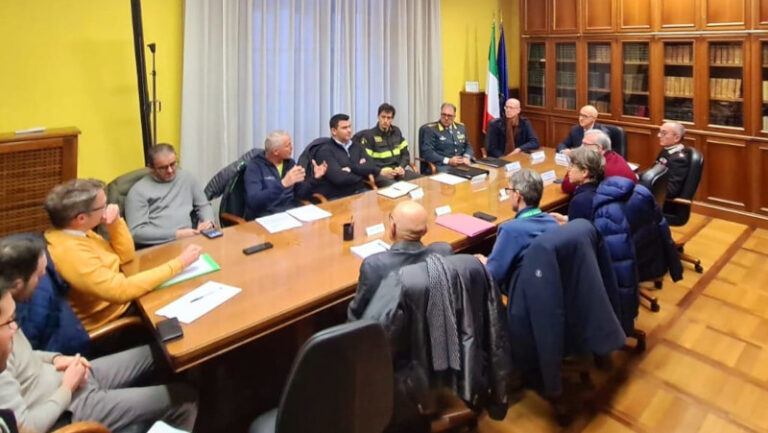Riunione Prefettura frana Spriana