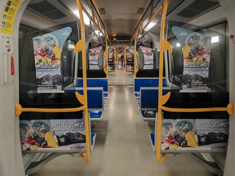 Madesimo campagna pubblicitaria Milano