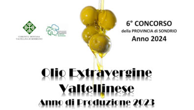 Olio Extravergine Valtellinese concorso anno 2023 Comunità Montana Morbegno