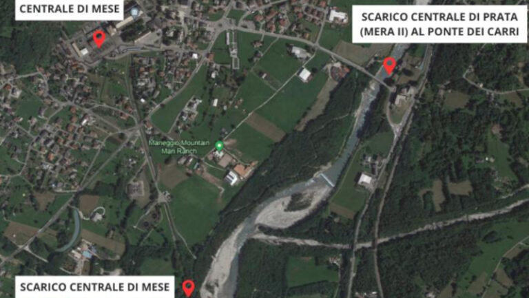 Scarichi centrale idroelettrica Mese Gordona