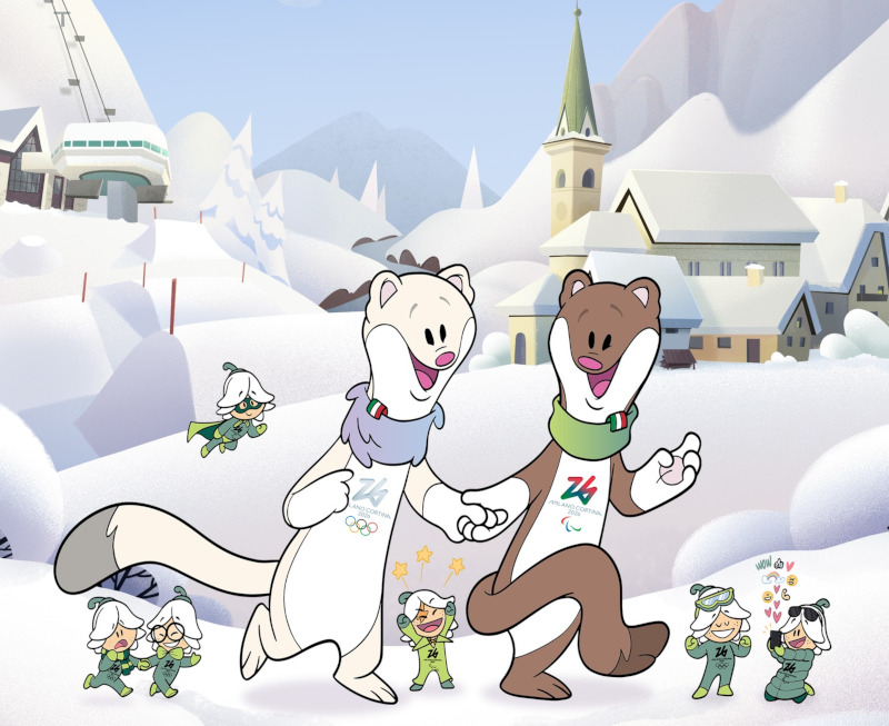 Livigno Tina Milo Mascotte Olimpiadi Milano Cortina 2026