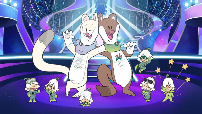 Mascotte Olimpiadi Milano-Cortina 2026 Tina Milo ermellini
