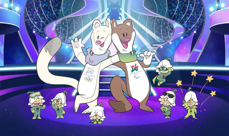 Mascotte Olimpiadi Milano-Cortina 2026 Tina Milo ermellini