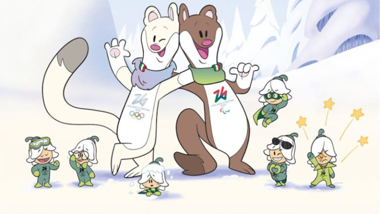 Mila e Tino mascotte olimpiadi