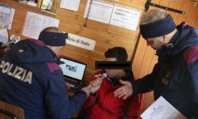 Sciatore ubriaco Livigno alcol test