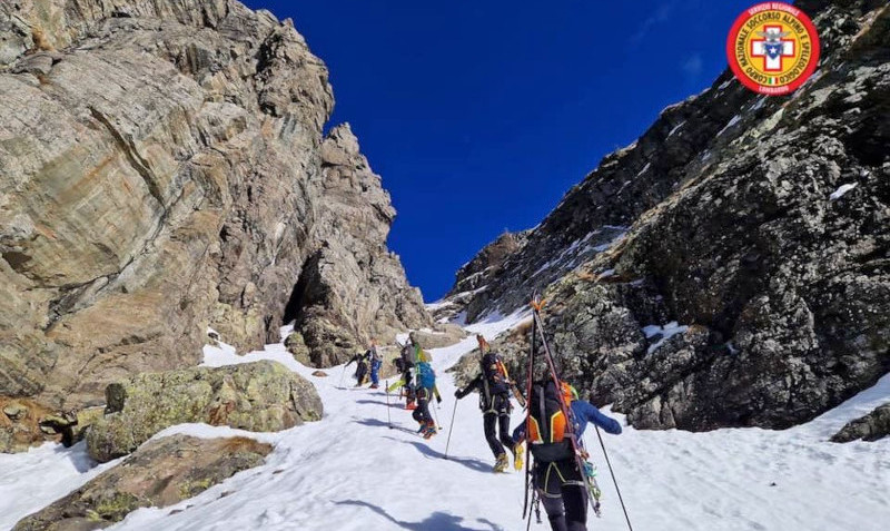 Soccorso Alpino lombardo esami finali Valgerola Pescegallo