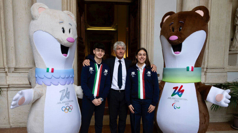 Tina Milo mascotte Olimpiadi Milano-Cortina 2026 Palazzo Chigi