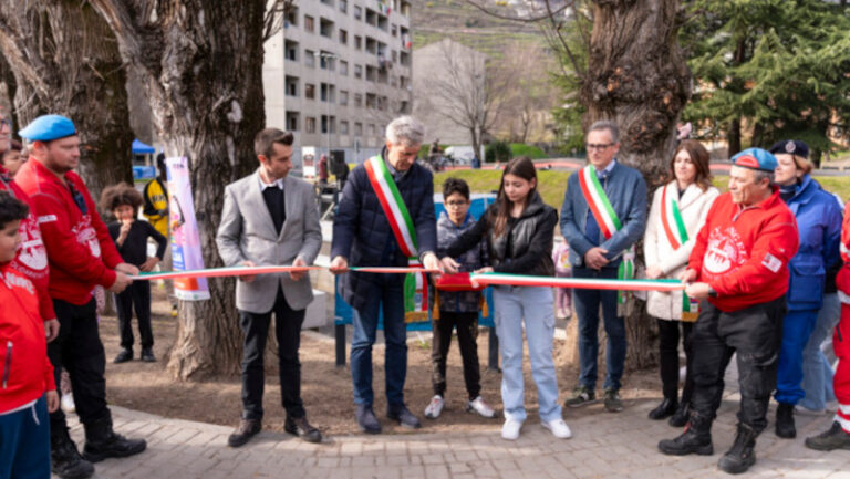 Area sportiva Piastra Sondrio inaugurazione Meriton Gabriel