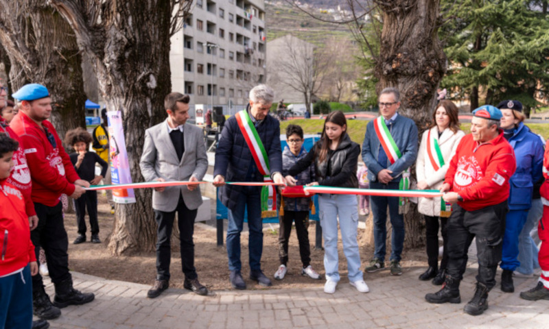 Area sportiva Piastra Sondrio inaugurazione Meriton Gabriel