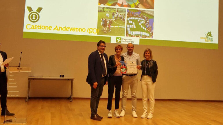 Castione Andevenno Giornata Verde Pulito 2023 premiazioni Palazzo Lombardia
