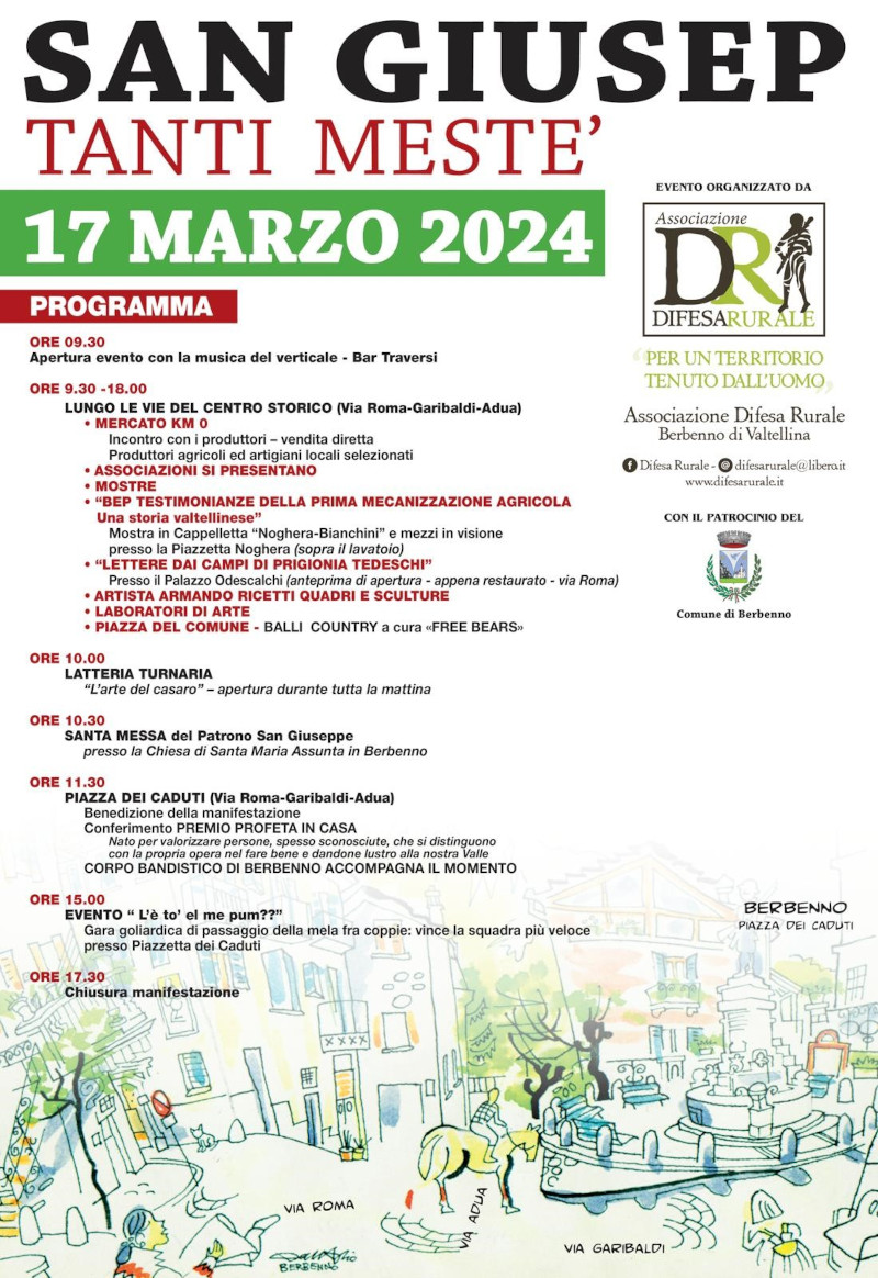 Programma Fiera San Giuseppe Berbenno di Valtellina