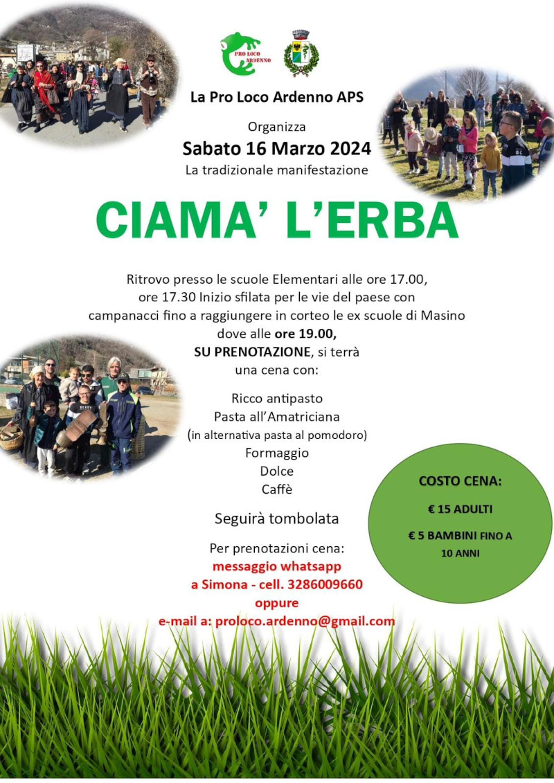 Locandina Ardenno Ciama' l'erba 