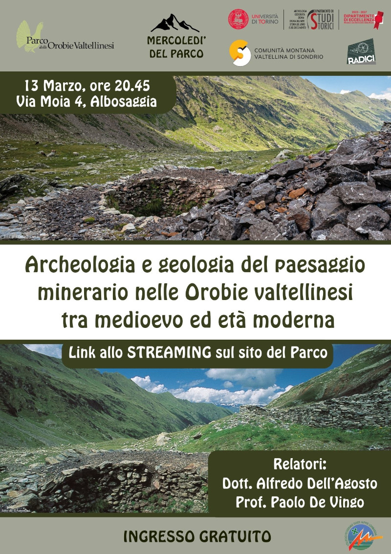 Parco Orobie Valtellinesi siti archeo-minerari incontro 