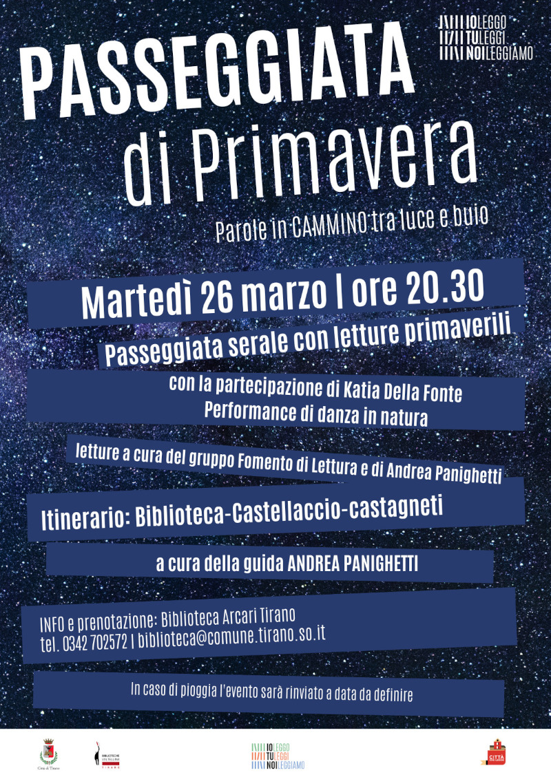 Passeggiata di Primavera Biblioteca Arcari Tirano