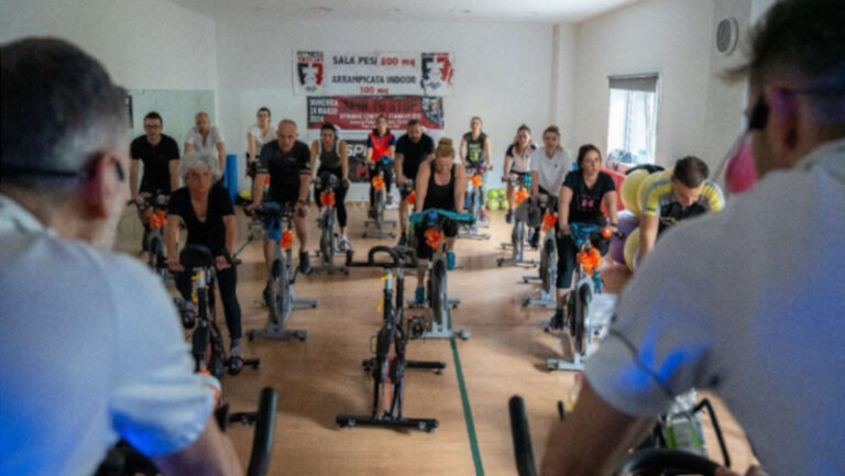 Spin to stop femminicidio spinning Prata Camportaccio