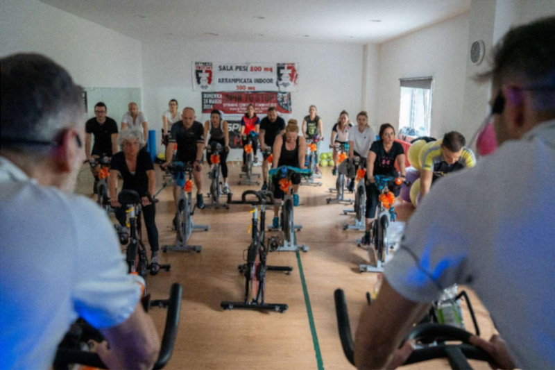 Spin to stop femminicidio spinning Prata Camportaccio