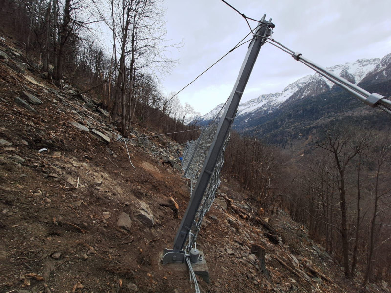 Villa di Chiavenna sentiero Savogno messa in sicurezza frana