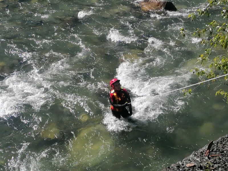 Pulizia torrente Mallero Sondrio