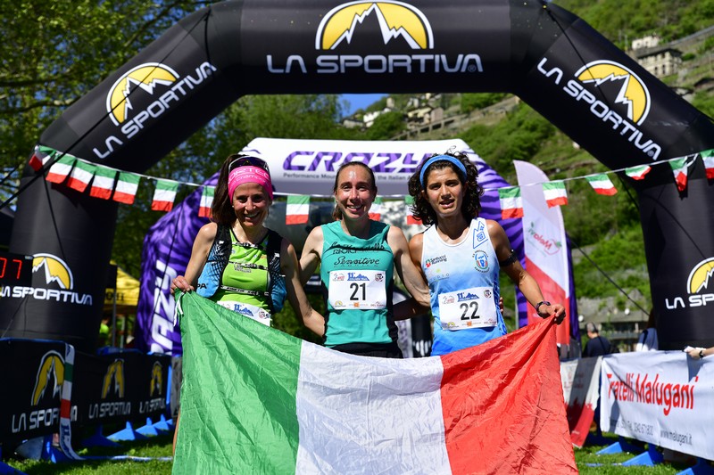 Podio femminile Colmen Trail Campionato Italiano Trail Corto 33 km