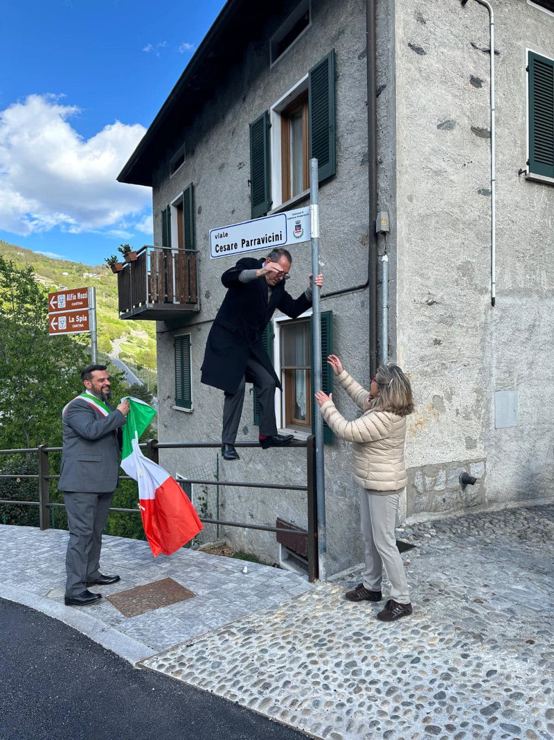 Intitolazione Viale Cesare Parravicini Castione