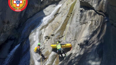 Soccorso Alpino Lombardo esercitazione squadra forra Liguria