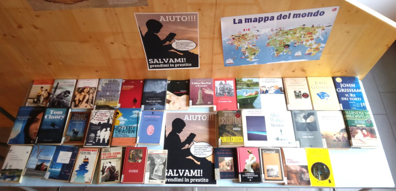 Libri 'Salvami!" biblioteca Villa di Chiavenna prestito