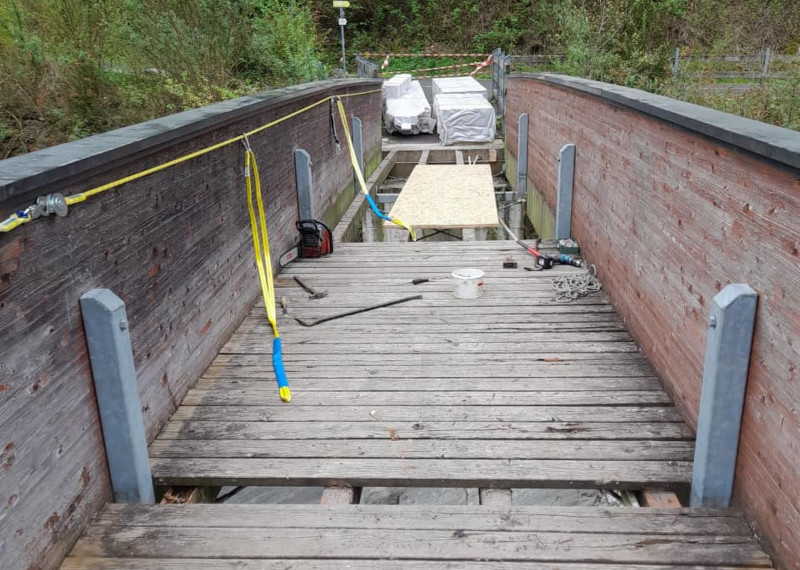 Villa di Chiavenna manutenzione straordinaria ponte ciclopedonale località Dogana