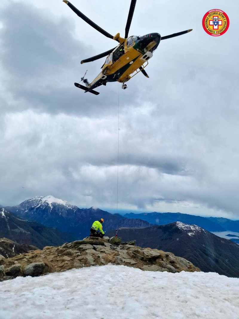 Soccorso Alpino Sagf Valtellina esercitazione Monte Legnone